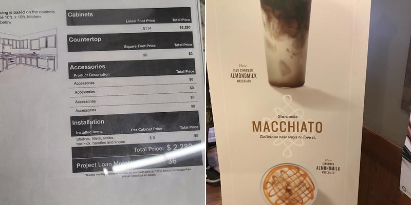 Starbucks Menu