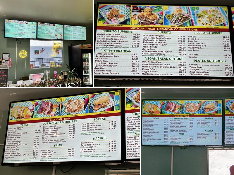 Habibi's Birria Menu