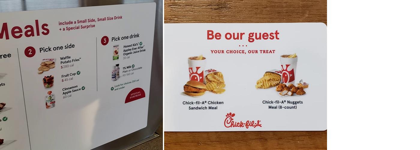Chick-fil-A Menu