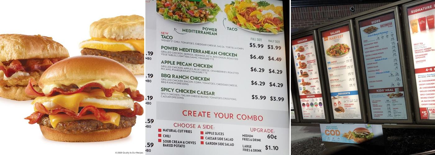Wendy's Menu