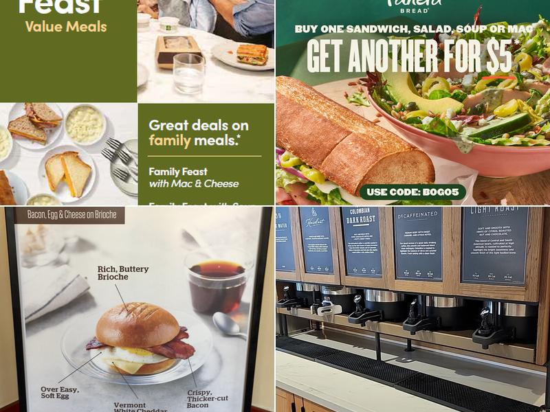 Panera Bread Menu