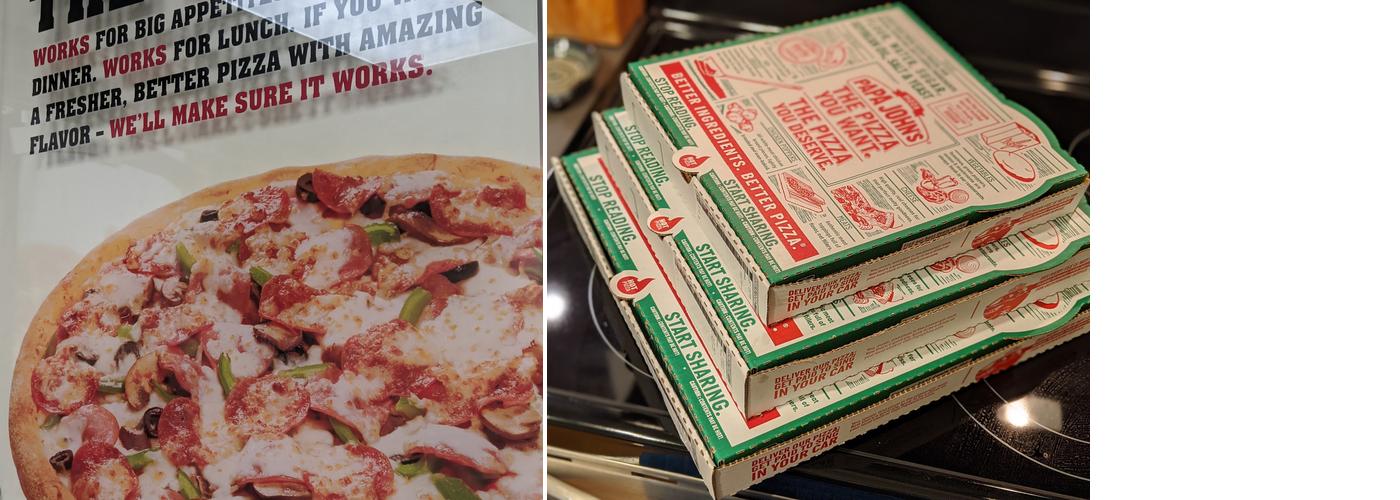 Papa Johns Pizza Menu