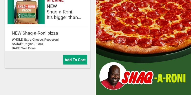Papa Johns Pizza Menu