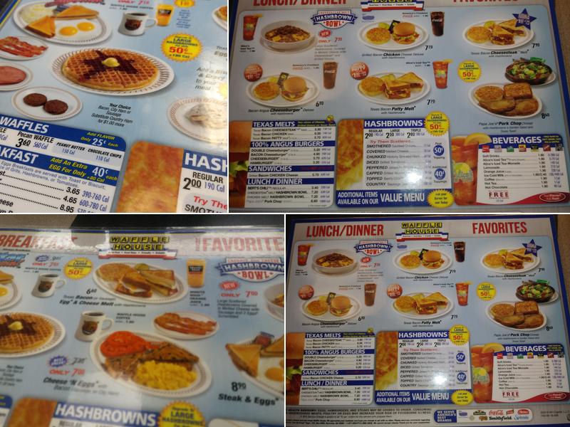 Waffle House Menu