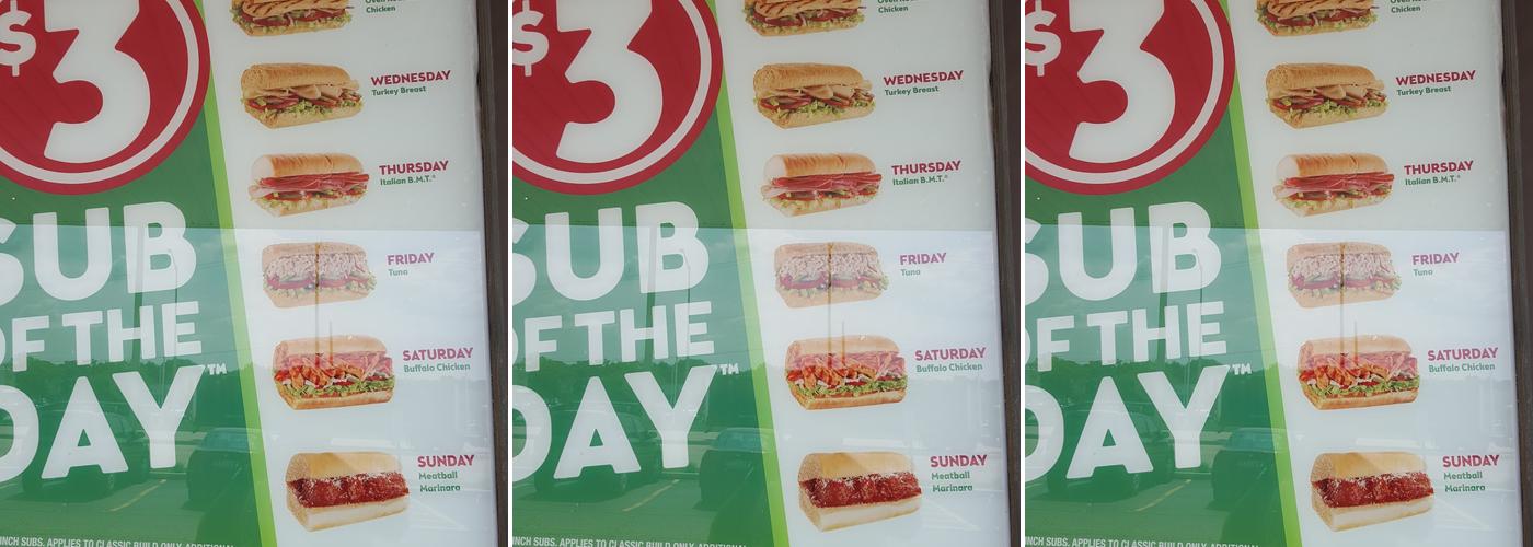 Subway Menu