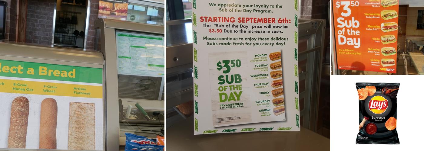 Subway Menu
