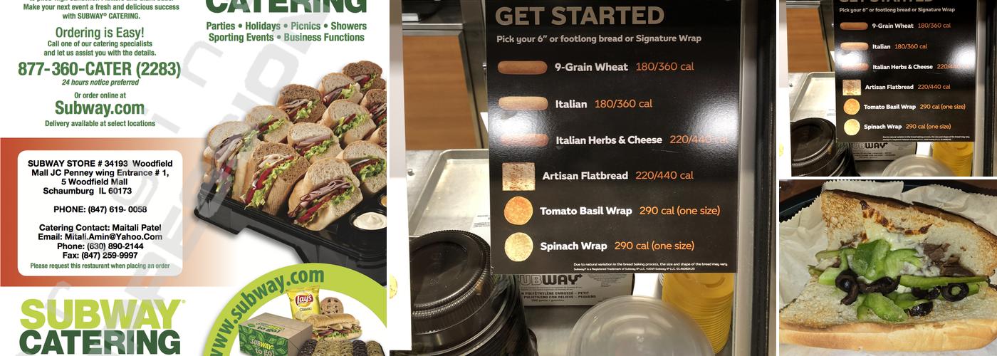 Subway Menu