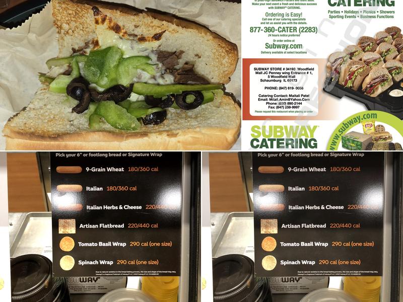 Subway Menu