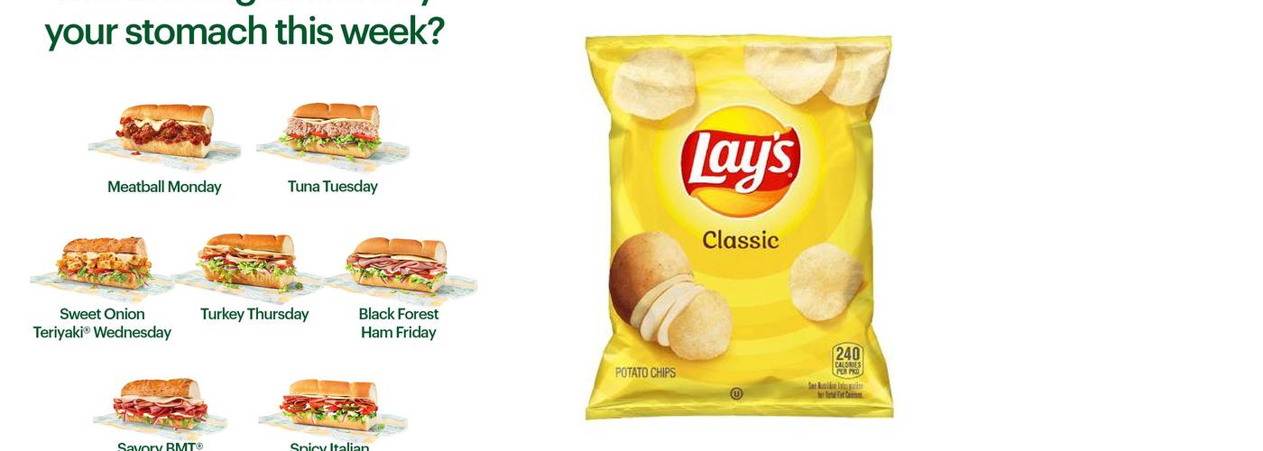Subway Menu