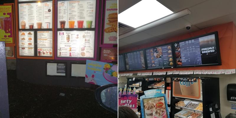 Dunkin' Menu