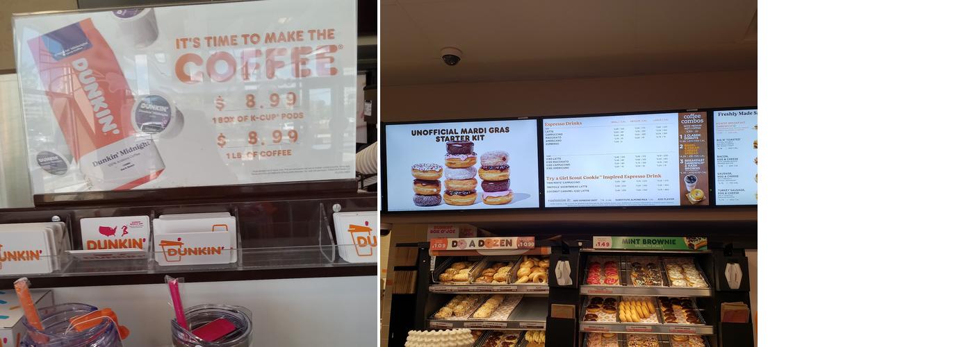 Dunkin' Menu