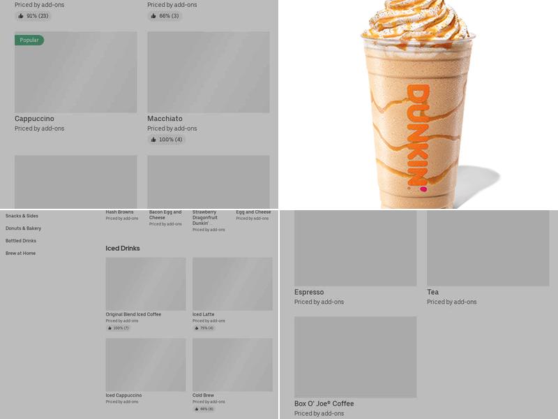 Dunkin' Menu