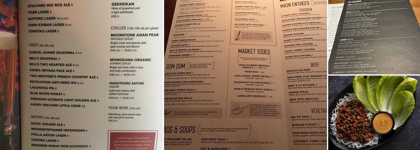 P.F. Chang's Menu