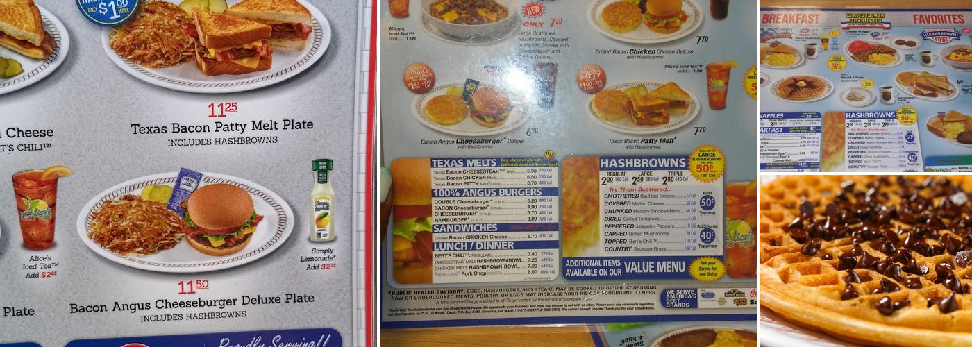 Waffle House Menu