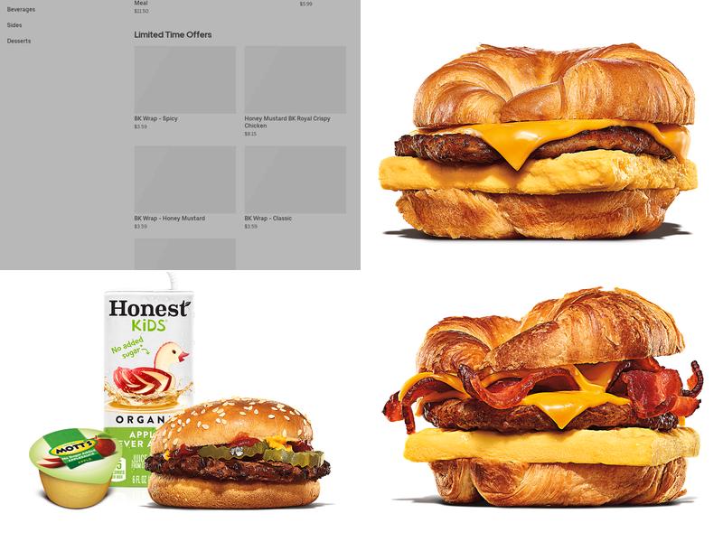 Burger King Menu