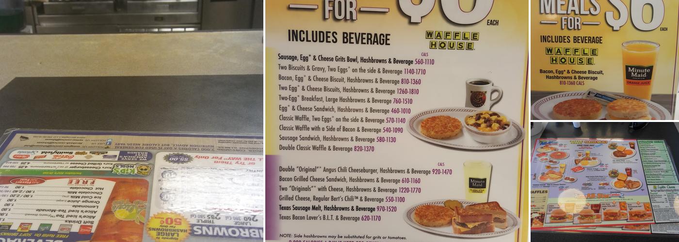 Waffle House Menu