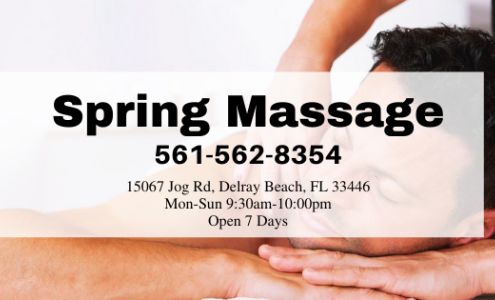 Spring Massage 15067-A Jog Rd, Delray Beach Florida 33446