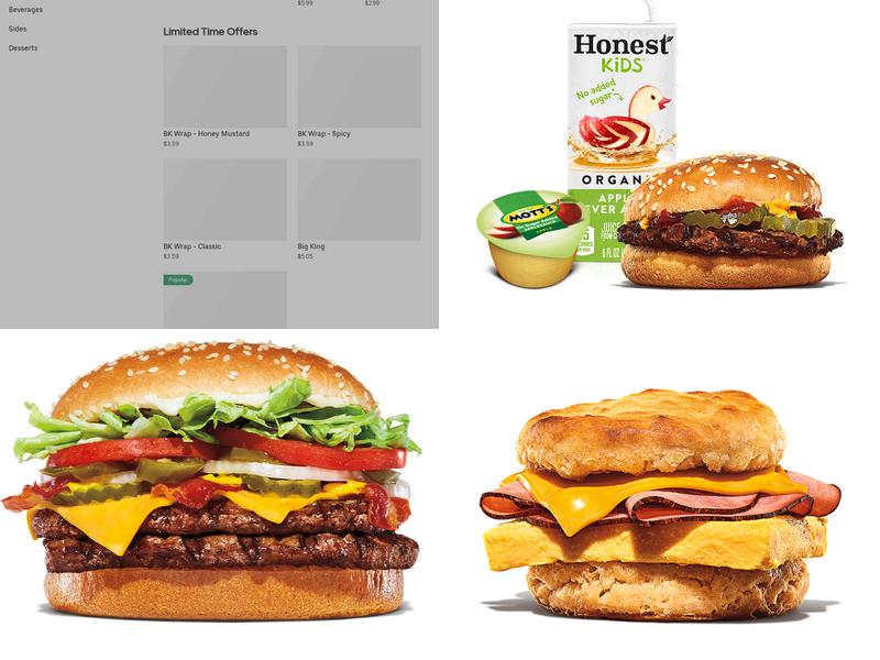 Burger King Menu