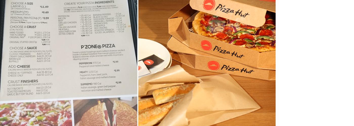 Pizza Hut Menu