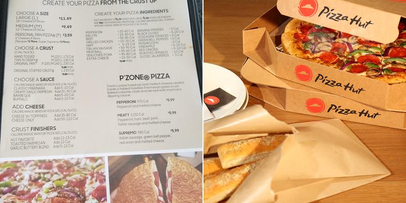 Pizza Hut Menu
