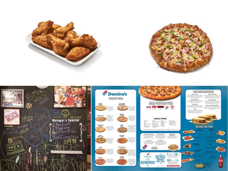 Domino's Pizza Menu