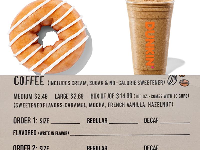 Dunkin' Menu
