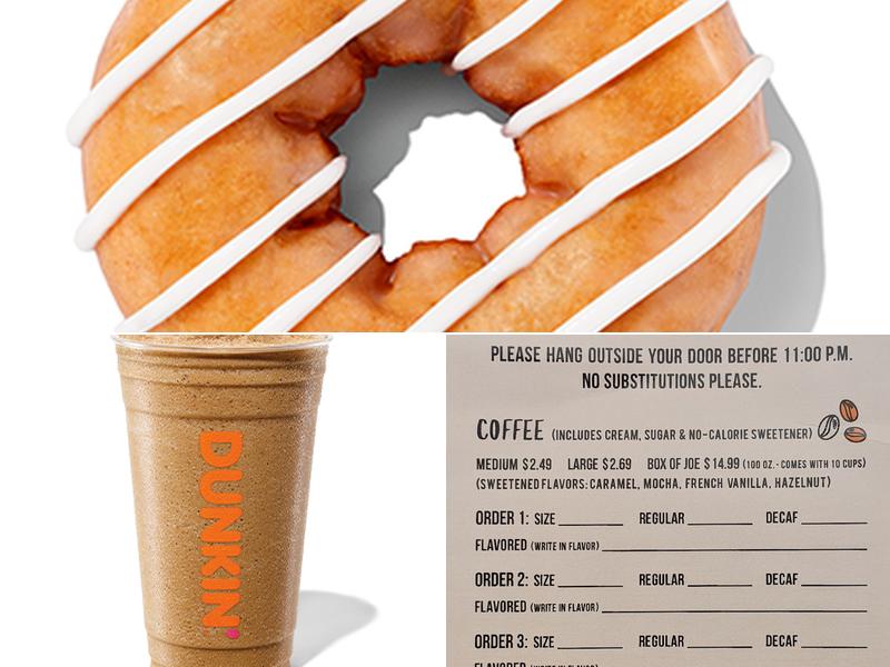 Dunkin' Menu