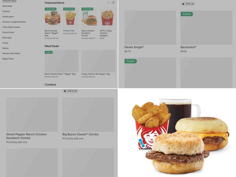 Wendy's Menu
