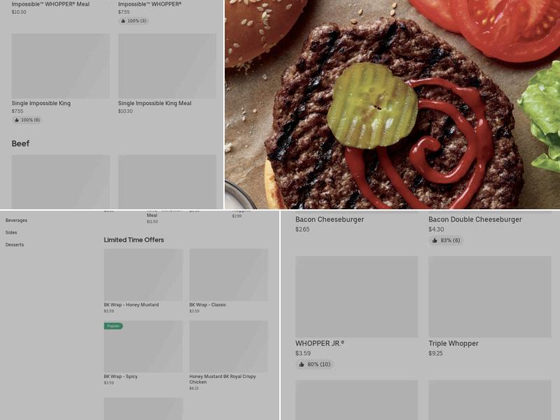 Burger King Menu