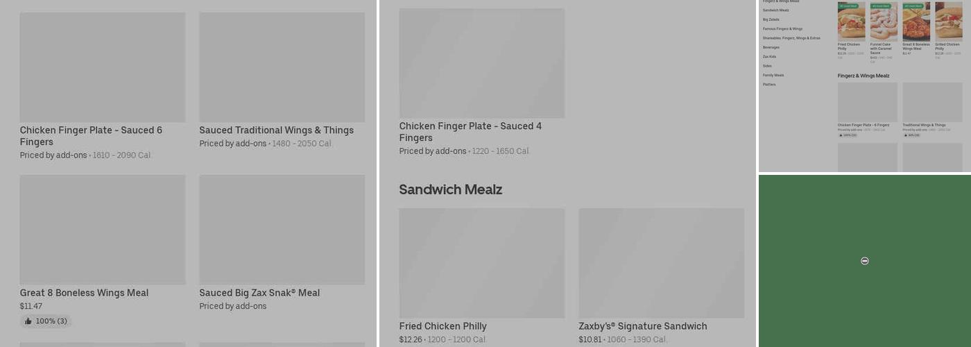Zaxby’s Menu