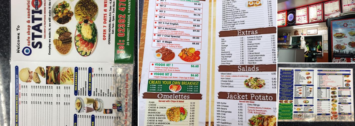Station Cafe Menu
