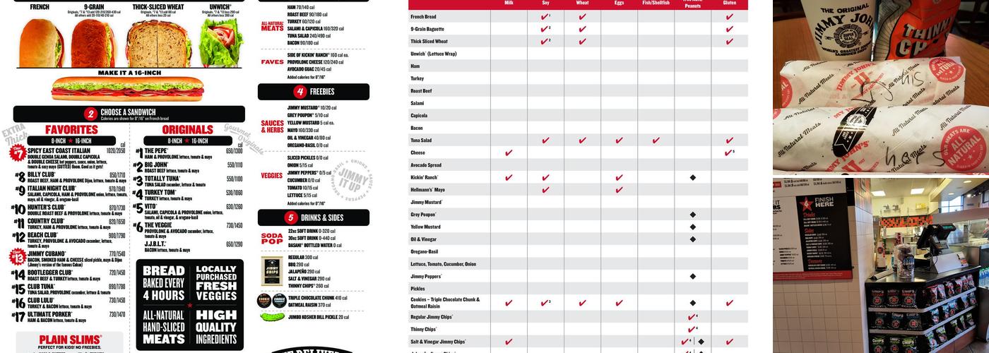 Jimmy John's Menu
