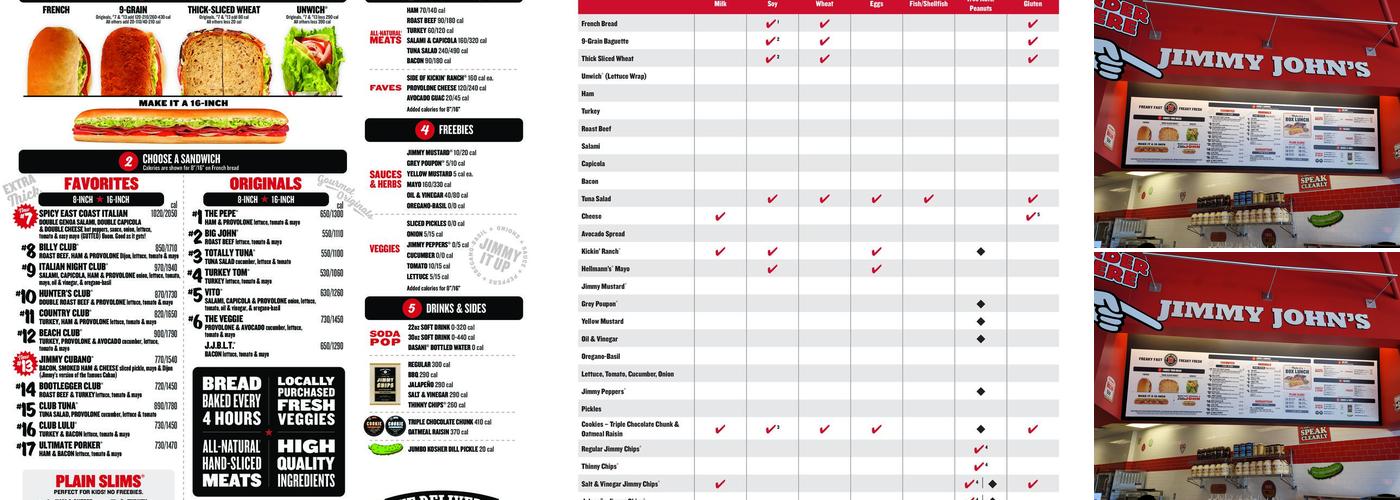 Jimmy John's Menu
