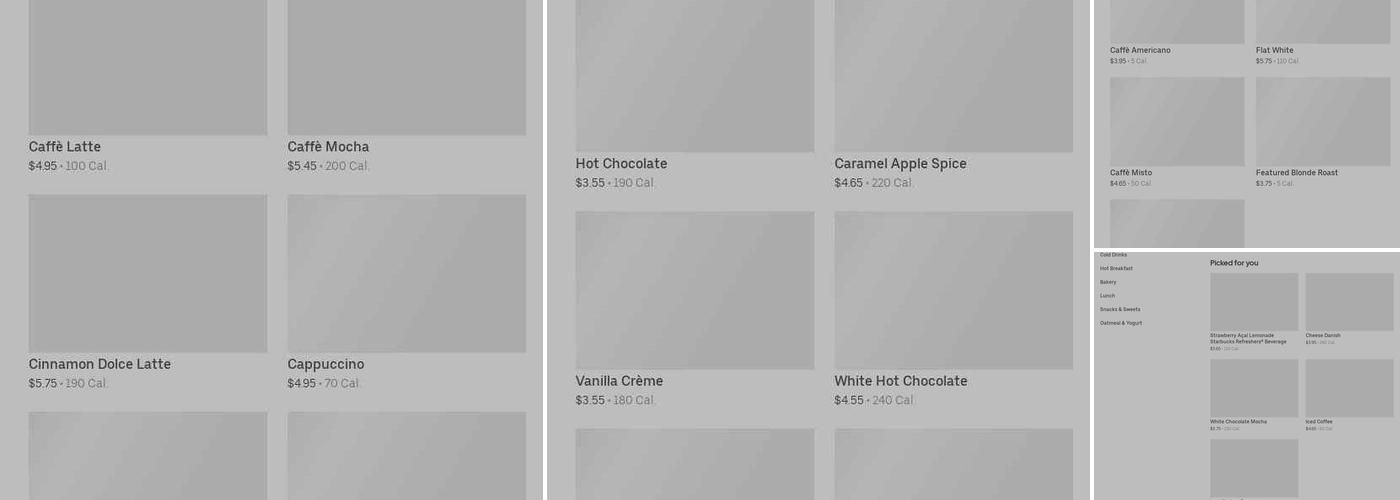 Starbucks Menu