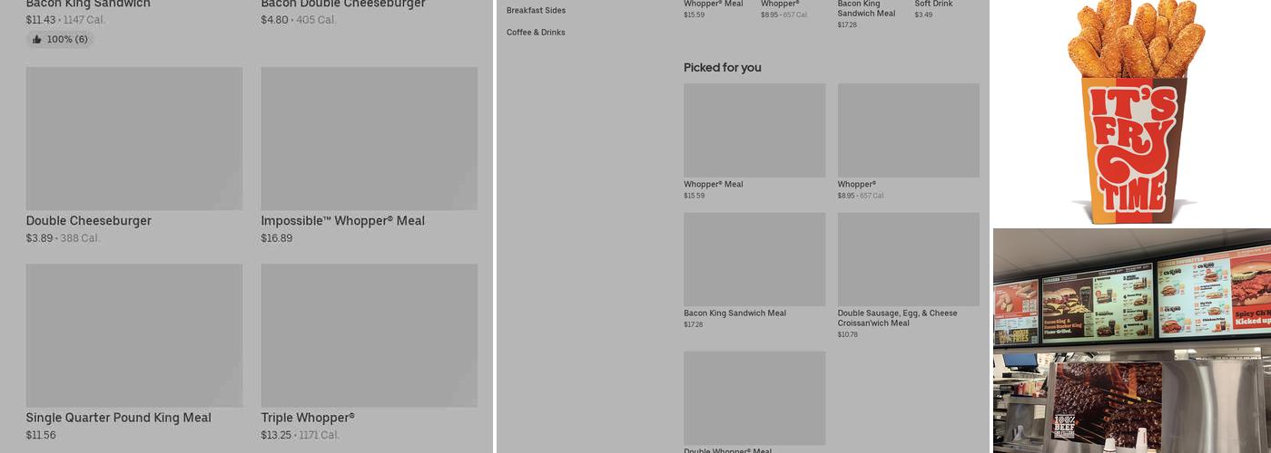 Burger King Menu