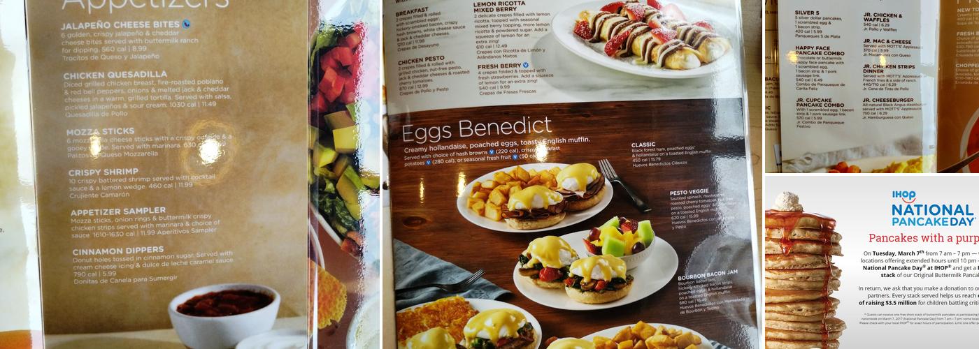 IHOP Menu