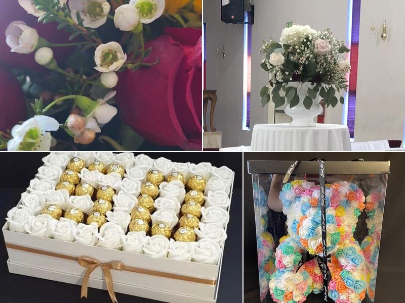 Forever Roses and water