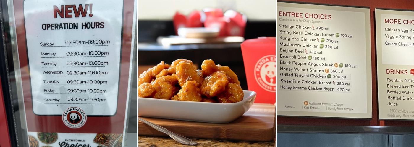 Panda Express Menu