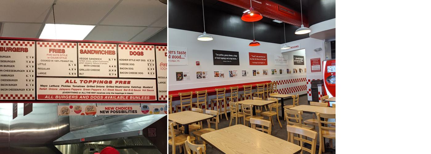 Five Guys Menu