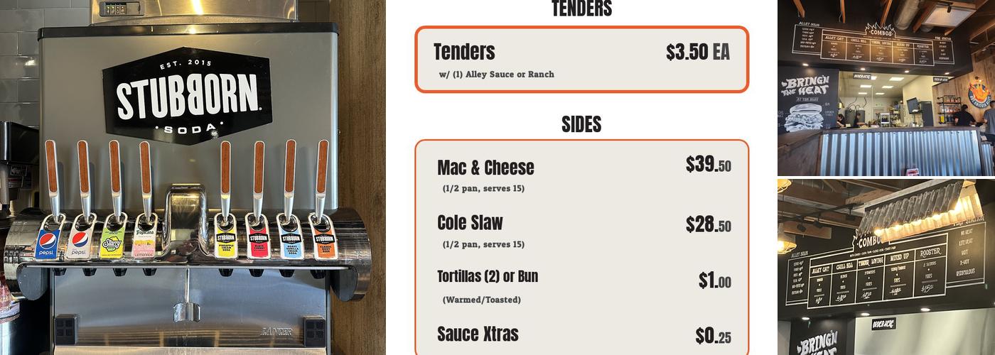 Hot Chicken Alley Menu