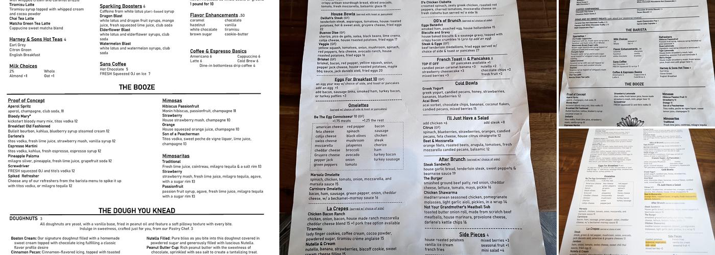 Darlene's Breakfast & Brunch Menu