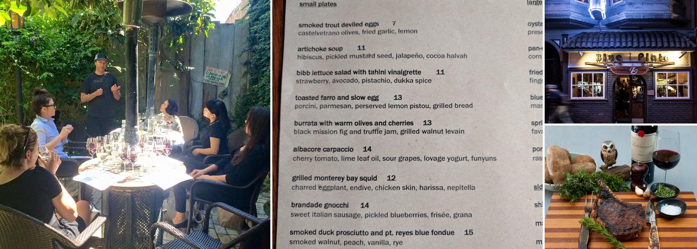 Blue Plate Menu