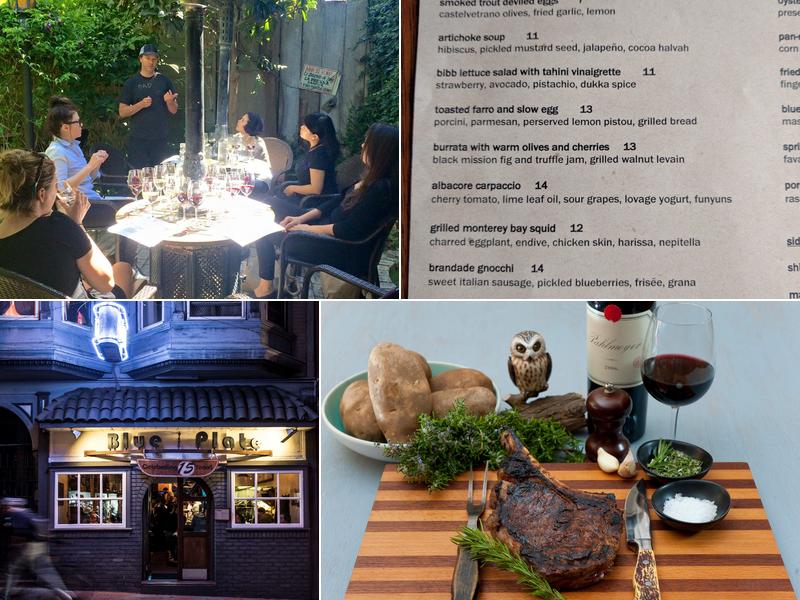 Blue Plate Menu