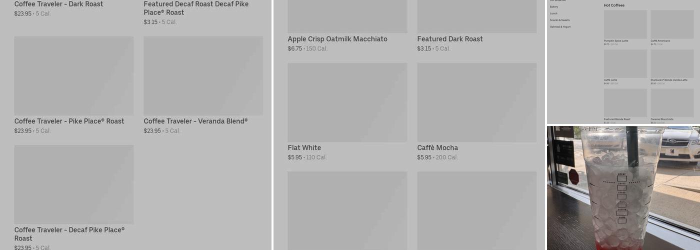 Starbucks Menu