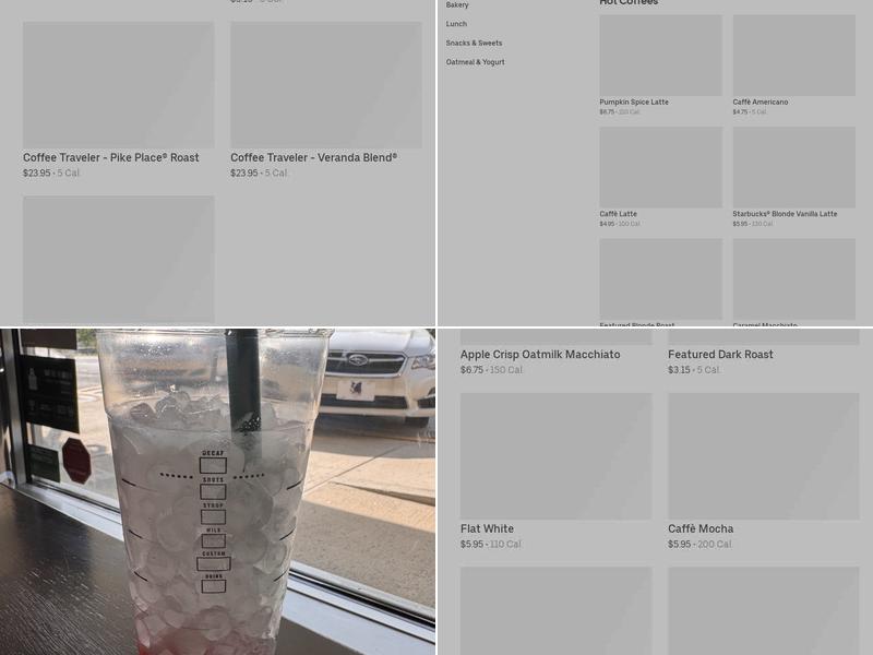 Starbucks Menu