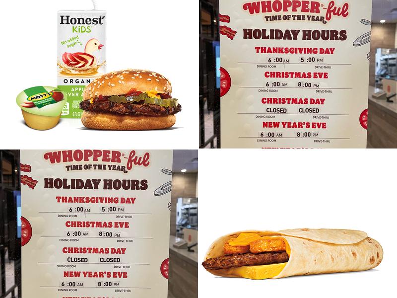 Burger King Menu