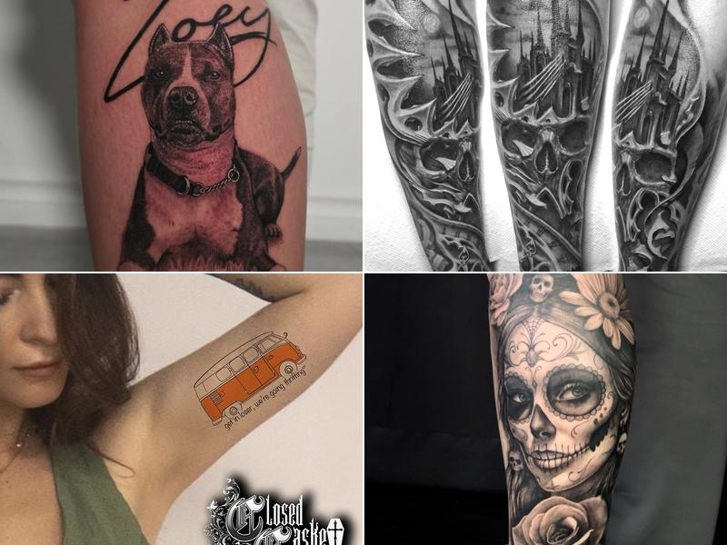 Closed Casket Custom Tattoos