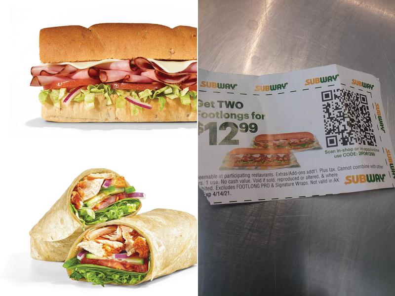 Subway Menu