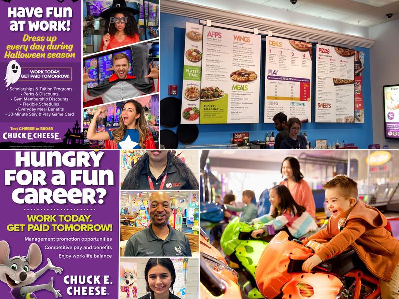 Chuck E. Cheese Menu