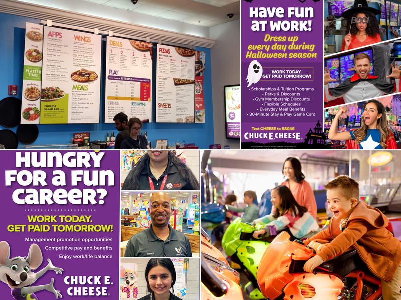 Chuck E. Cheese Menu